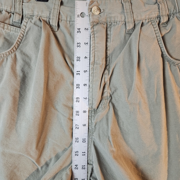 Columbia Mens Olive Green 100% Cotton Cargo Hiking Short Size 34 - Picture 7 of 11